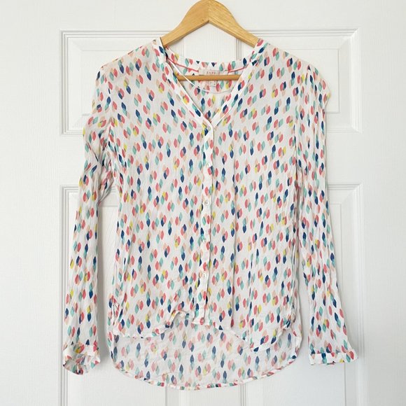 Esprit | Shirt With Colorful Print | White/Multi 4 - Picture 1 of 6